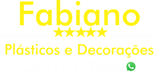 Fabiano plástico e decorações